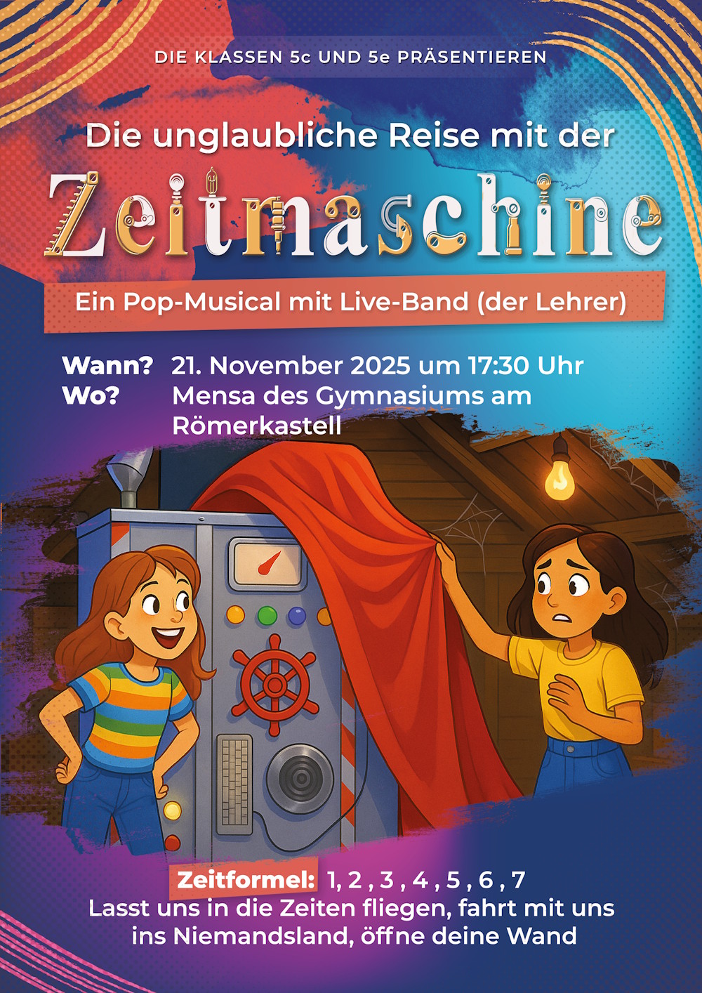 Plakat Musicalaufführung am 21.11.25
