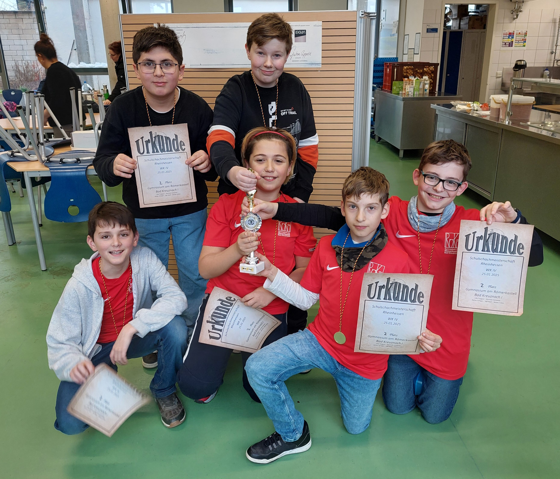 Team 1 der Wettkampfklasse IV und Einzelspieler Tobias WK IV Team-1 und Einzelspieler Tobias